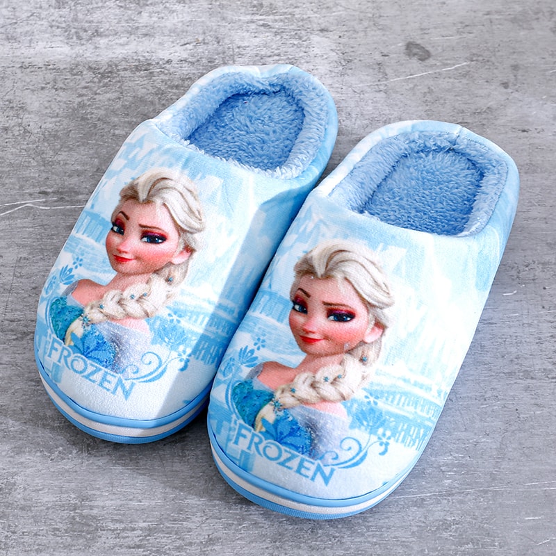 Cute Disney Frozen Cotton Slippers For Girls NonSlip Soft Bottom Sports Shoes Princess Gift Idea 3