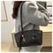 Trend Leather Work Shoulder Bag Simple Large Capacity Crossbody Bag Solid Color Commuting Bag For W 2