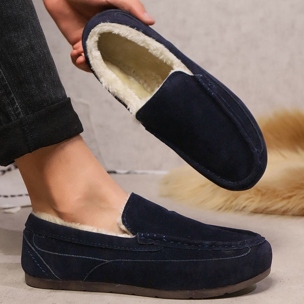 Men Loafers Winter Shoes Plush Warm Casual Sneakers Comfortable Fashion Men Loafers Soft Sole Nonsl 1