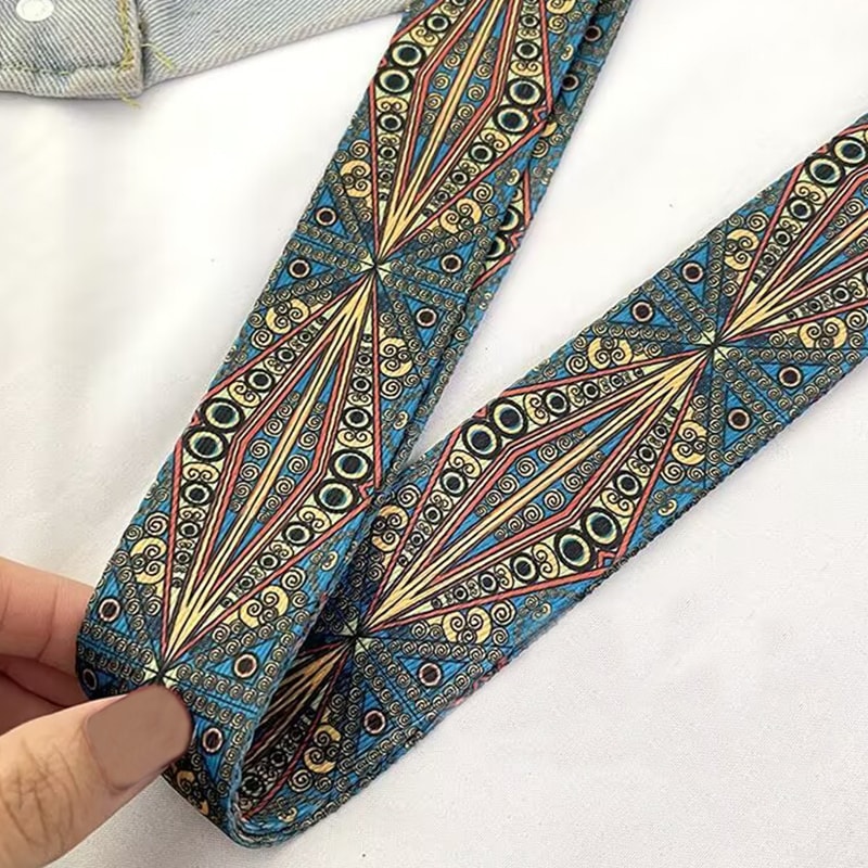 Neutral Style Tote Bag For Men And Women Ethnic Strap Design Ideal For Travel And Photography Singl 5