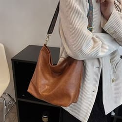 neutral style tote bag for men and women, ethnic strap design, ideal for travel and photography, single shoulder bag