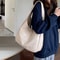 Fashionable Black Leather Tote Bag Large Capacity Simple Casual Womens Commuting Bag Versatile Shou 5