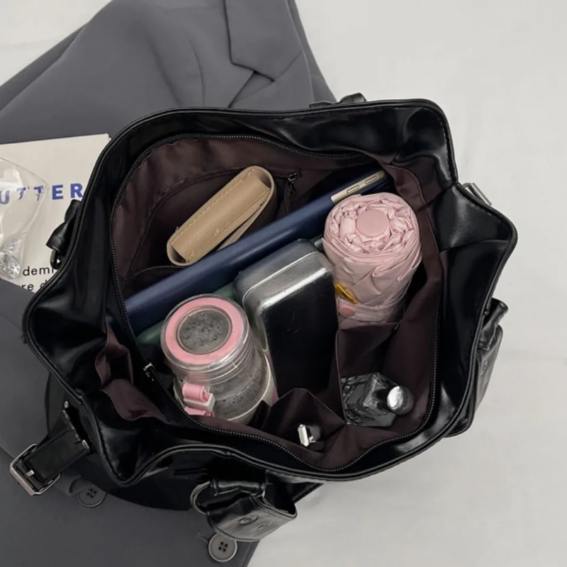 Classic Crossbody Bag Retro Brand Roomy Shoulder Bag For Women Soft PU Leather Luxury Tote With Lar 4