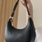 French HighEnd Fashionable Underarm Shoulder Bag Soft PU Leather Trendy Square Shape Internal Zippe 7