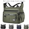 Business SingleShoulder Bag Mens CrossBody Bag With MultiLayered Pockets Adjustable Shoulder Strap 1