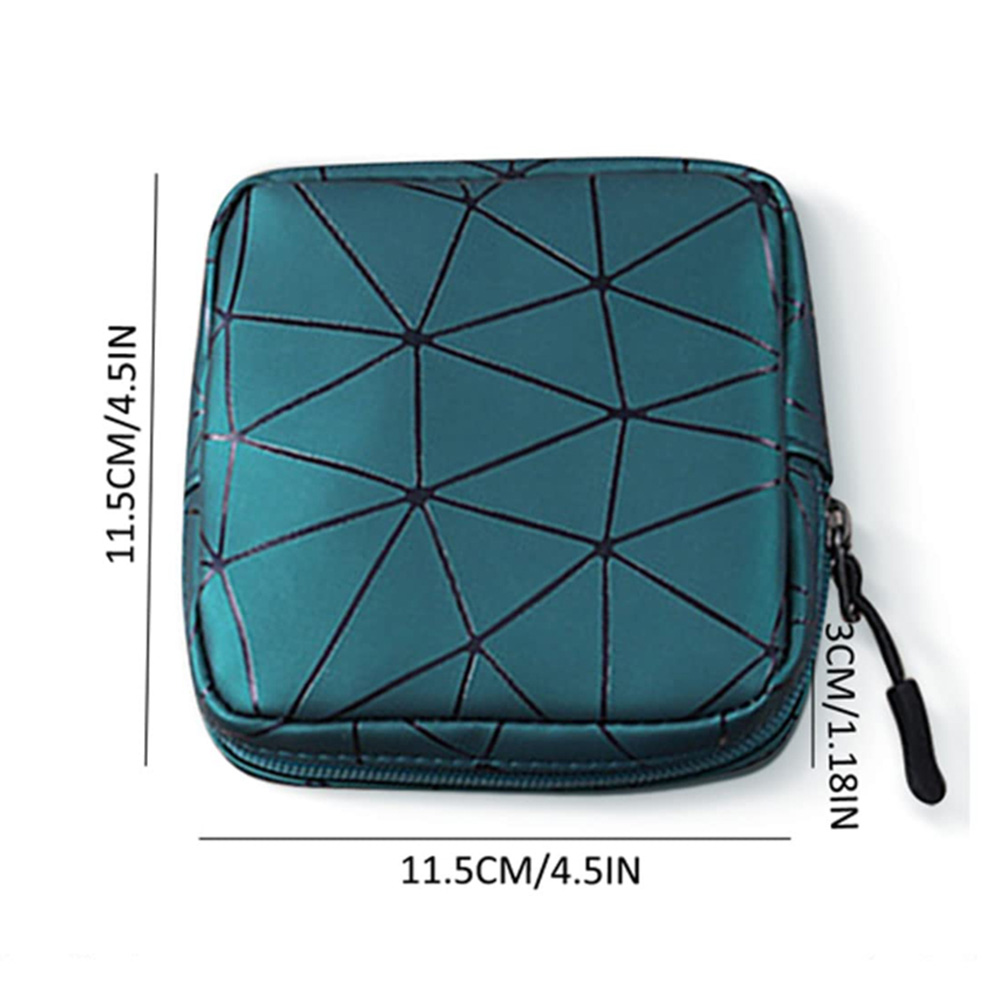 Waterproof Leather Period Bag With Zipper For Women And Teen Girls Sanitary Napkin Storage Bag Smal 5