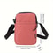 Women's Portable Mobile Phone Bag, New Fashion Simple Casual Shoulder Messenger Bag, Vertical Coin Key Bank Card