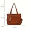 Retro Multi Pockets Handbag Solid Color Shoulder Bag Simple Corduroy Tote Bag For School Work Shopp 5