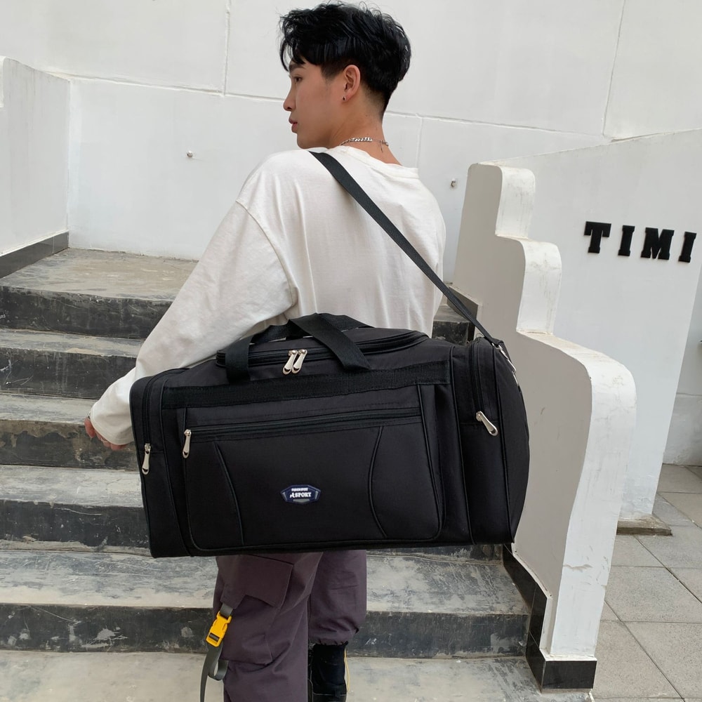 Business Large Capacity Weekend Travel Bag Waterproof Men Travel Bags Duffle Fitness Bag Hand Lugga 0