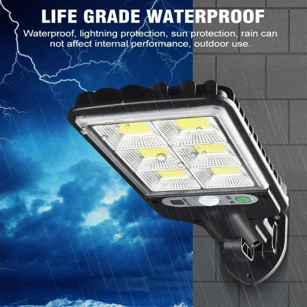 Waterproof LED Outdoor Solar Lights Motion Sensor Wall Lamp Garden Terrace Garage Door Street Lamp 4