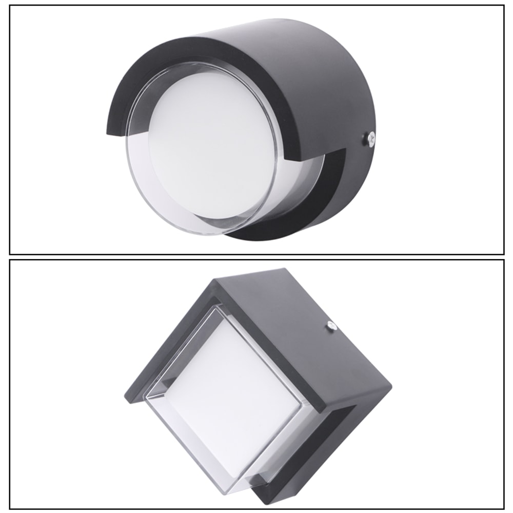 Waterproof Led Outdoor Wall Light Black Porch And Balcony Lighting Villa Garden Decorate Lights 4