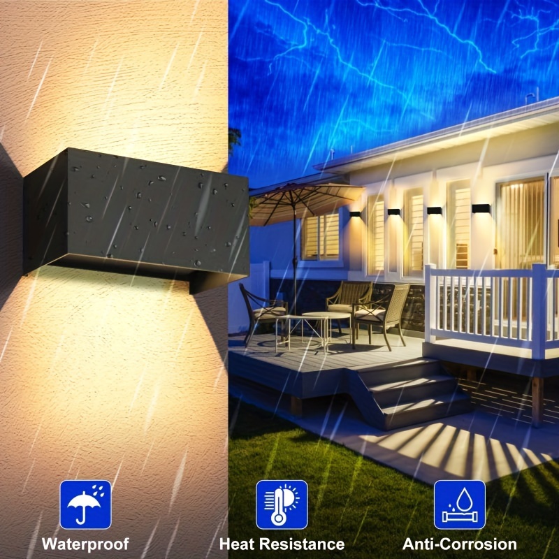 Modern LED Wall Light For IndoorOutdoor Use Up And Down Adjustable Beam Cold Wall Lamp Perfect For 2