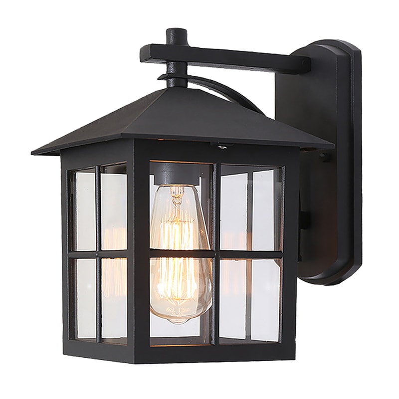 Retro LED Wall Lamp Outdoor Vintage Porch Light Fixtures Black Bronze Sconce For House And Garden 2