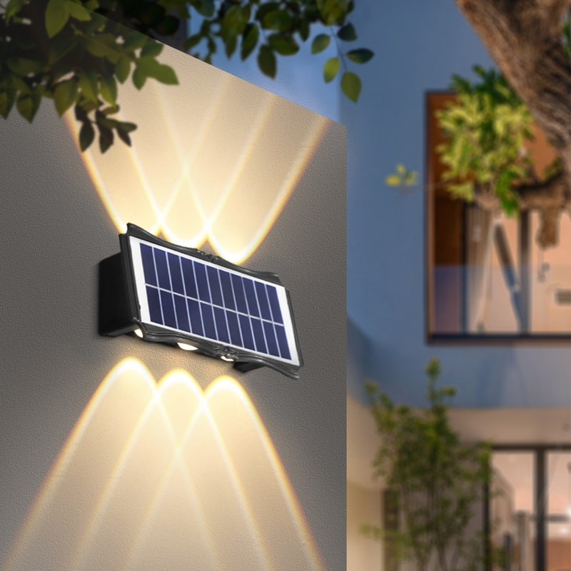 Waterproof Solar Wall Light LED Courtyard Street Lamp Outdoor Garden Wall Lamp For Home Decoration 5