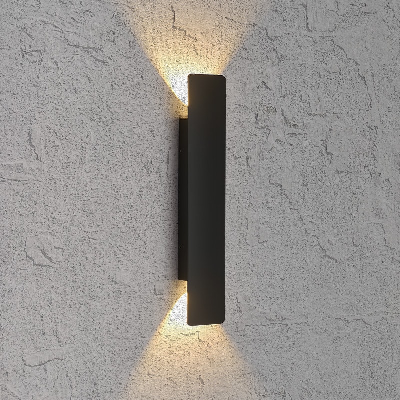 Waterproof Outdoor Wall Lamp Modern LED Lamp In Black White Aluminum Up Lower Light Durable Wall F 4