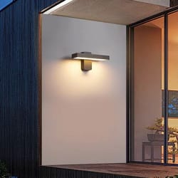 waterproof pir motion sensor rotatable wall lamp, outdoor garden porch light, exterior entrance sconce lighting