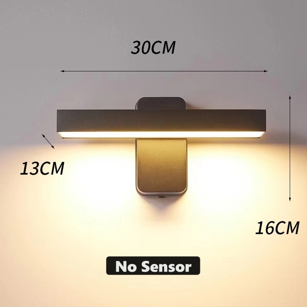 Waterproof PIR Motion Sensor Rotatable Wall Lamp Outdoor Garden Porch Light Exterior Entrance Sconc 7