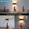 Waterproof LED Outdoor Wall Lamps Motion Sensor Adjustable Wall Light BlackWhite IndoorOutdoor Ligh 2