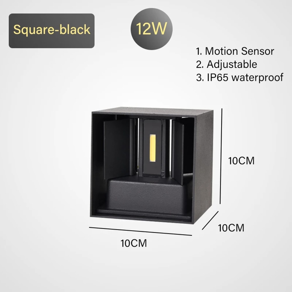 Outdoor Waterproof LED Wall Light Porch Garden Lamp Bedroom Bedside Indoor Decoration Lighting 5