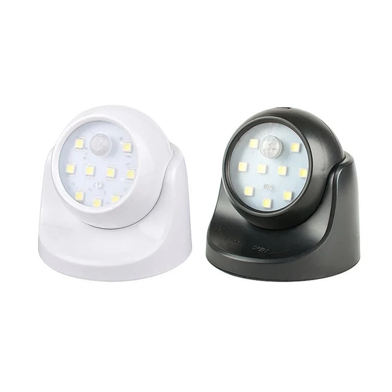 Wireless PIR Motion Sensor Light Battery Operated LED Spotlight Infrared Wall Lamp For Home Indoor 0