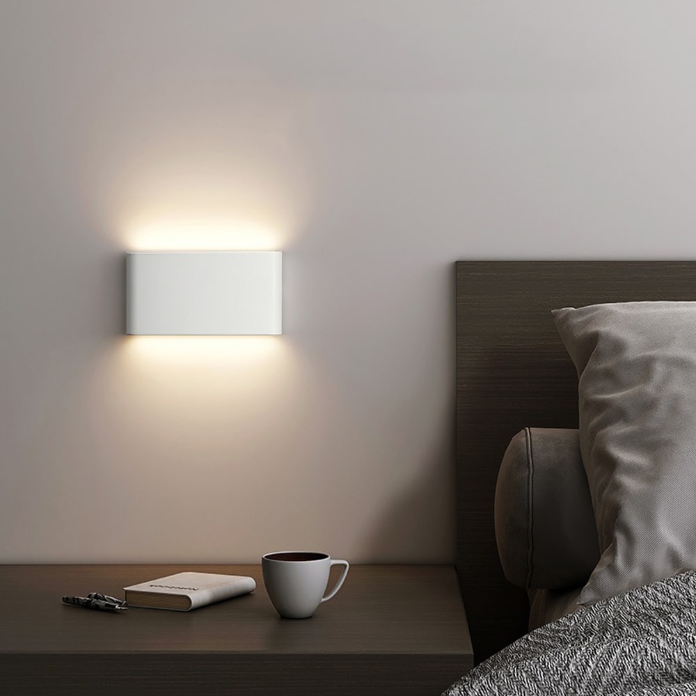 PIR Sensor LED Outdoor Waterproof Wall Lamp Aluminum Wall Light For Indoor Bedroom Living Room Mode 1