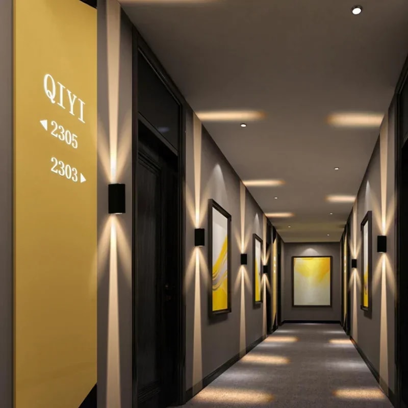 Waterproof Silver AluminumcOutdoor Light Up And Down Wall Sconce Porch Light For Patio Exterior Wal 0