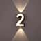 Waterproof LED Wall Lamp Digit Number Display Modern Minimalism Style For Porch Garden Indoor Outd 1