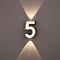 Waterproof LED Wall Lamp Digit Number Display Modern Minimalism Style For Porch Garden Indoor Outd 4