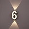 Waterproof LED Wall Lamp Digit Number Display Modern Minimalism Style For Porch Garden Indoor Outd 5