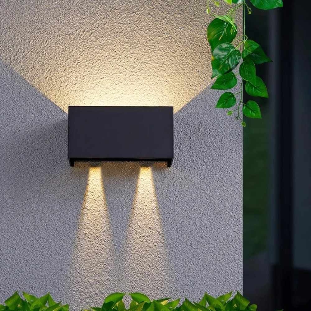 Waterproof Aluminum LED Wall Lamp Outdoor Porch Garden Lights Living Room Street Stairs Lighting Fi 3