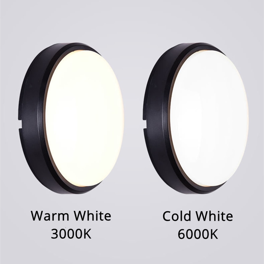 Oval LED Wall Lamps Waterproof Moistureproof Ceiling Light Surface Mount Outdoor Lighting For Fron 4