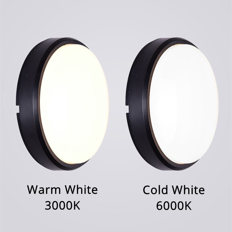 Oval LED Wall Lamps Waterproof Moistureproof Ceiling Light Surface Mount Outdoor Lighting For Fron 4