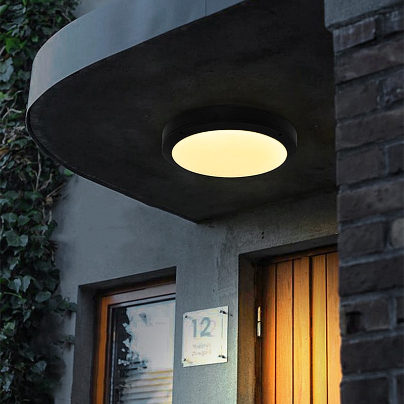 Oval LED Wall Lamps Waterproof Moistureproof Ceiling Light Surface Mount Outdoor Lighting For Fron 0