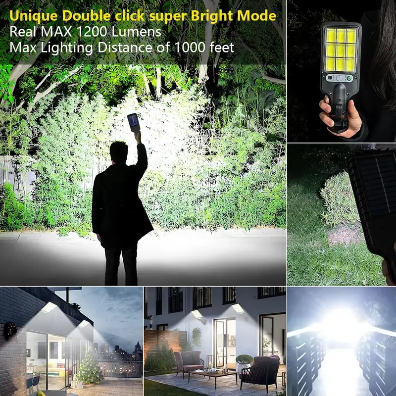 Waterproof Solar LED Light Outdoor Motion Sensor Garden Lamp Modes Solar Yard Light For Streets Pat 2