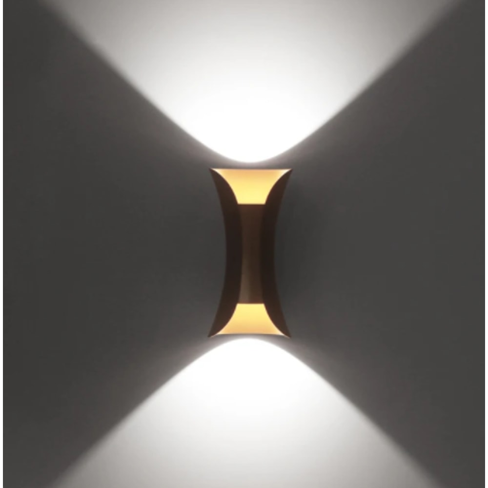 Outdoor LED Wall Light Waterproof Porch Garden Wall Lamp Indoor Bedroom Bedside Lighting Lamp Black 4