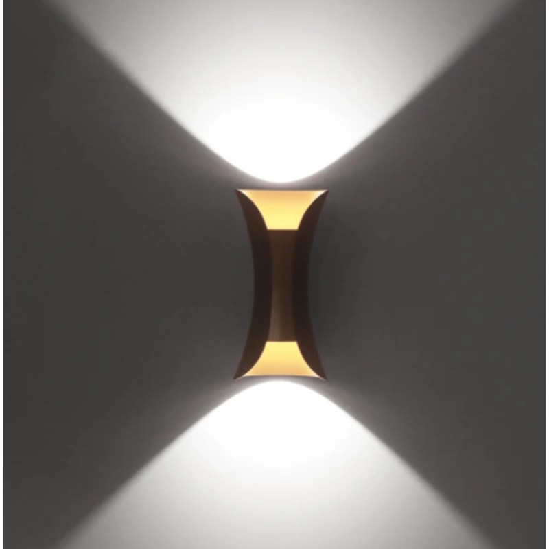 Outdoor LED Wall Light Waterproof Porch Garden Wall Lamp Indoor Bedroom Bedside Lighting Lamp Black 4