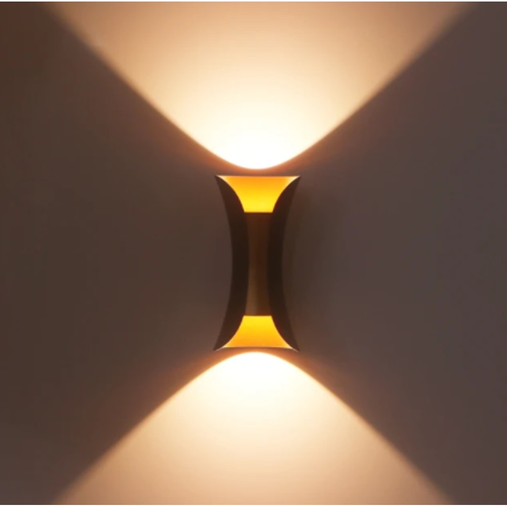 Outdoor LED Wall Light Waterproof Porch Garden Wall Lamp Indoor Bedroom Bedside Lighting Lamp Black 5