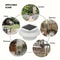 Waterproof Solar Gutter Lights Solar Charge Porch Wall Fixtures Outdoor Pathway Fence Illumination 4