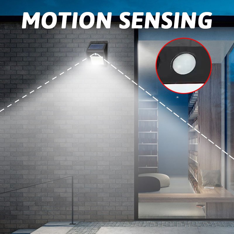 Outdoor Solar Powered LED Motion Sensor Wall Light Waterproof Street Lamp For Yard Garden Garage Fe 5