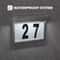 Waterproof Outdoor Wall Light, LED Solar House Number Light, Wireless Sunpower Garden Lamp, Decorative Address Sign