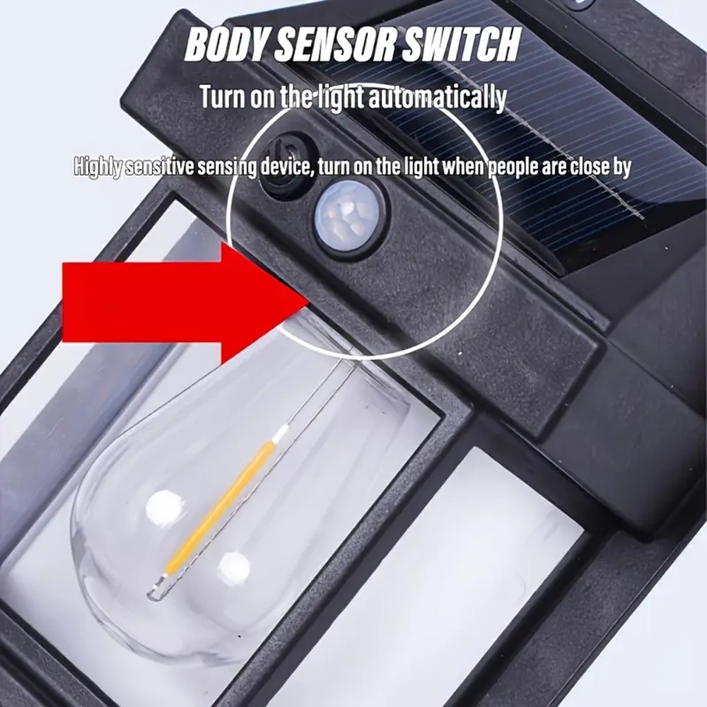 Waterproof Outdoor Spotlights Intelligent Solar Lights With Three Dimming Levels Ideal For Terrace 3