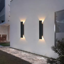 outdoor lighting fixtures, led black wall lamp, aluminum strip wall lights, waterproof wall lamps for bedroom & exterior