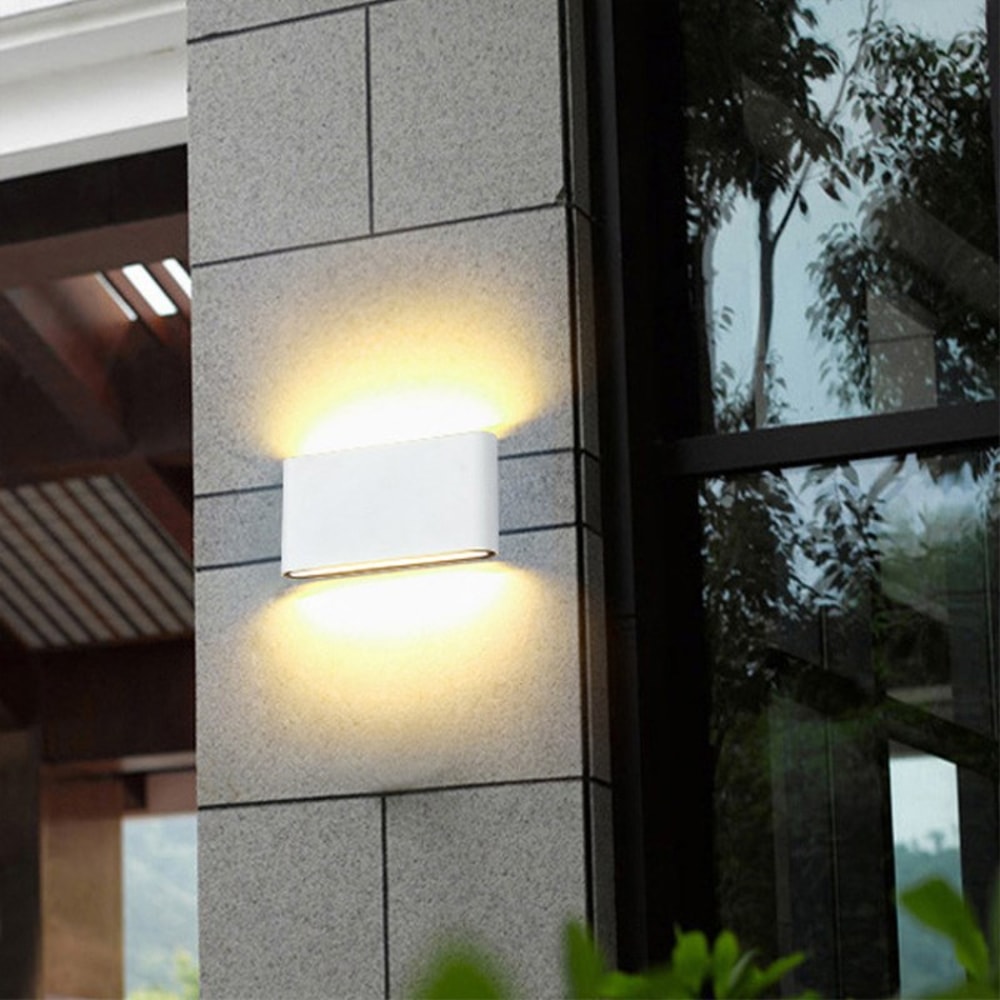 Aluminum Waterproof Outdoor LED Wall Lamp Modern Up And Down Light Garden Porch Sconce Decorative W 0