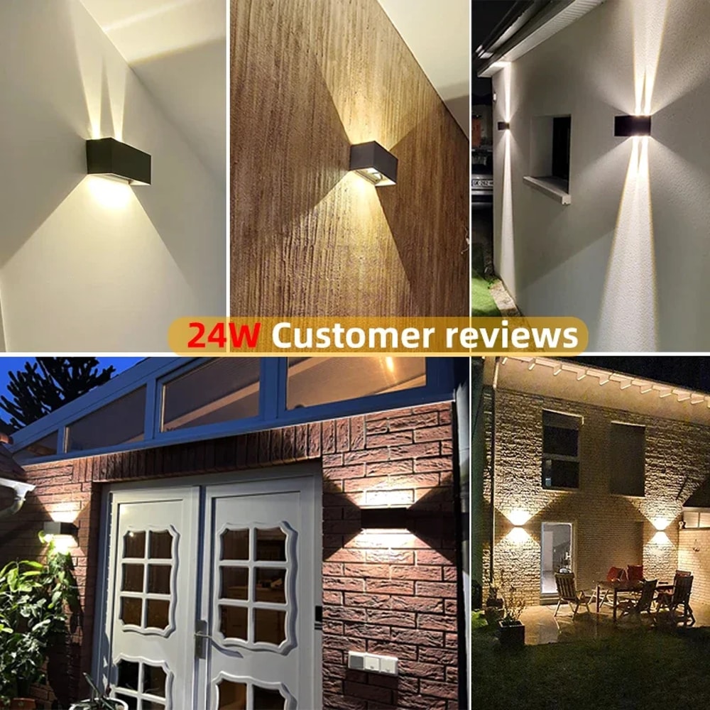Outdoor Waterproof Aluminum LED Wall Lamp For Porch Garden Living Room Street Stairs And Interior L 1