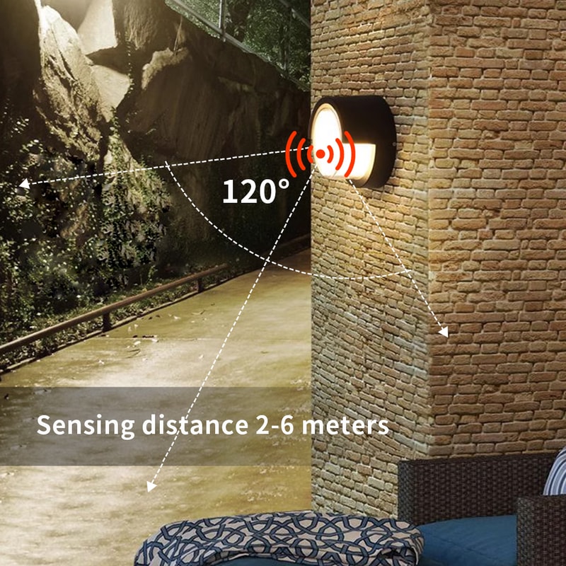 LED Wall Lamp Motion Sensor Waterproof Light For Garden Street OutdoorIndoor Decoration 2