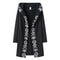 Long-Sleeved Fashion Trend Ladies Punk Cardigan Sweater, Moon Pattern Print, Long Style Perfect for Layering