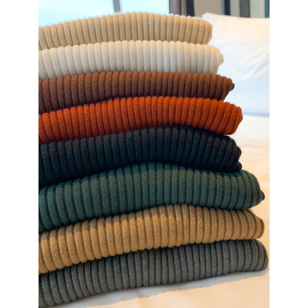 Womens Elegant Solid Basic Knitted Turtleneck Sweater Long Sleeve Slim Pullover Casual Korean Fashi 5