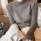 AOSSVIAO Turtleneck Sweater Women Fashion 2024 New Stretch Tops Women Knitted Pullovers Long Sleeve 4