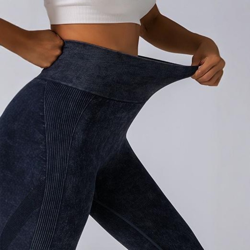 Matte Washed Seamless High Waist Yoga Pants Women High Elastic Sexy Hip Lifting Leggings For Gym Wo 0