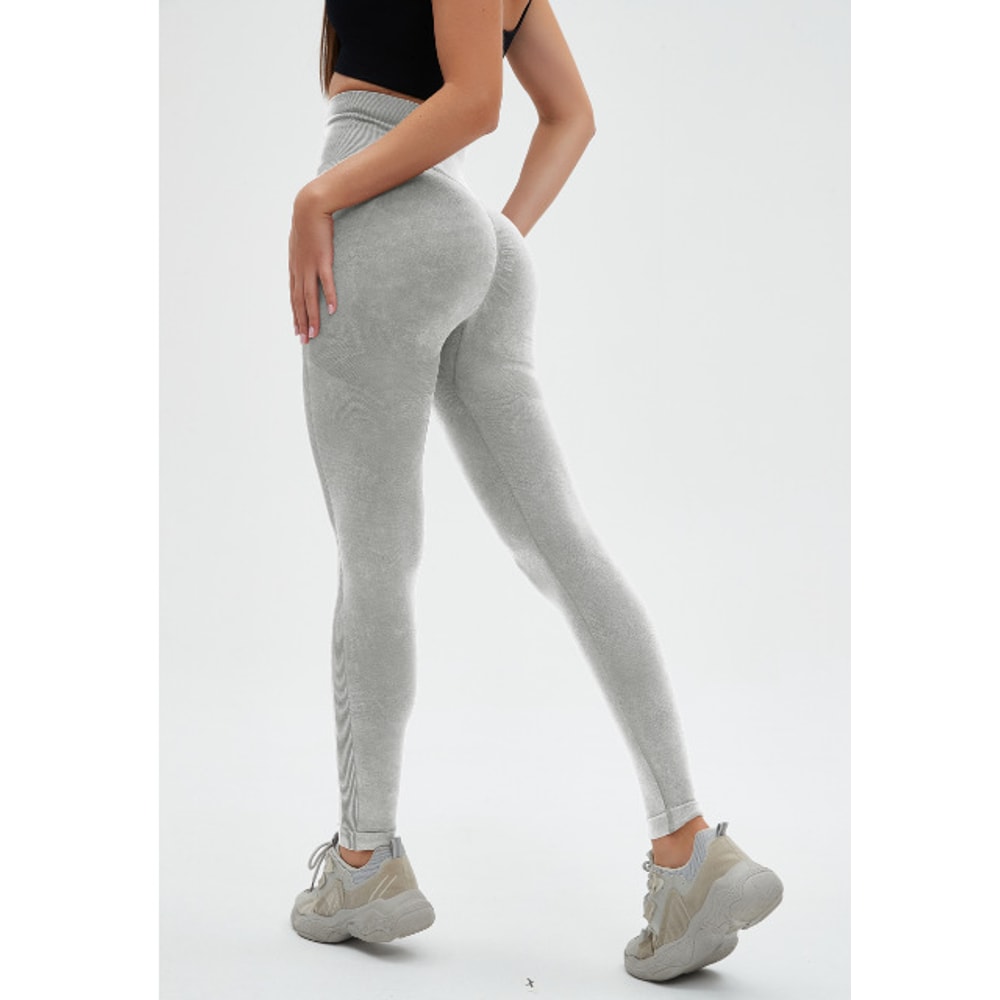 Matte Washed Seamless High Waist Yoga Pants Women High Elastic Sexy Hip Lifting Leggings For Gym Wo 3